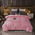 Hot selling duvet quilted cover with embroidery polyester